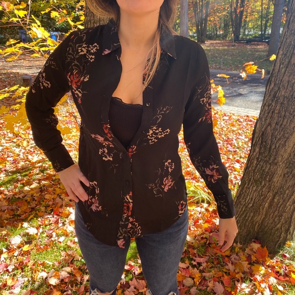 Lily Morgan floral blouse size Small - Picture 2 of 8